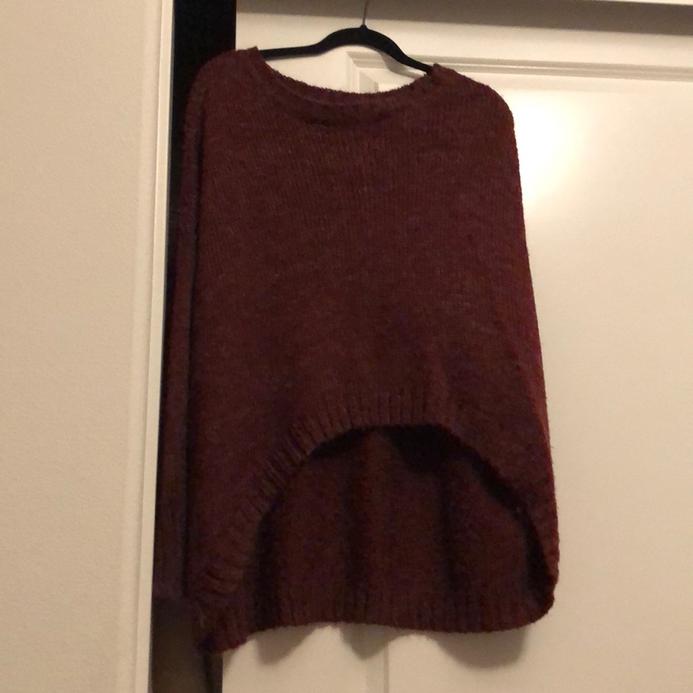 High low oversized light sweater